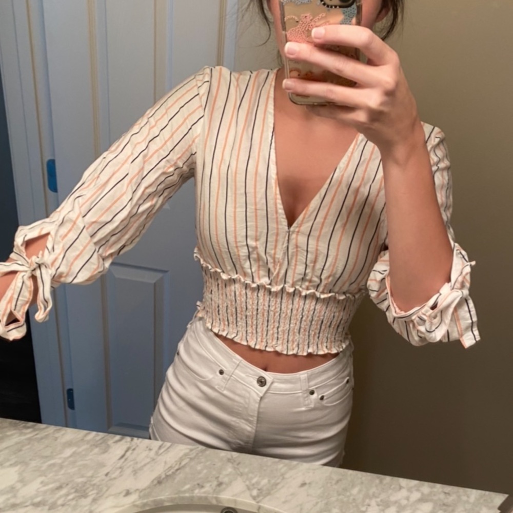 Striped crop top